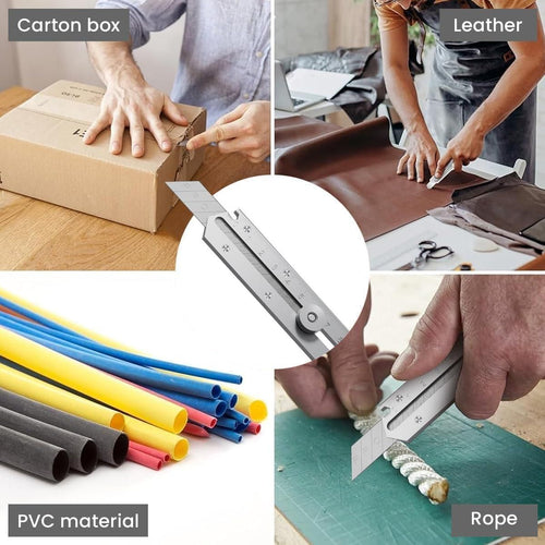 6 in 1 Stainless Steel Utility Knife for Camping